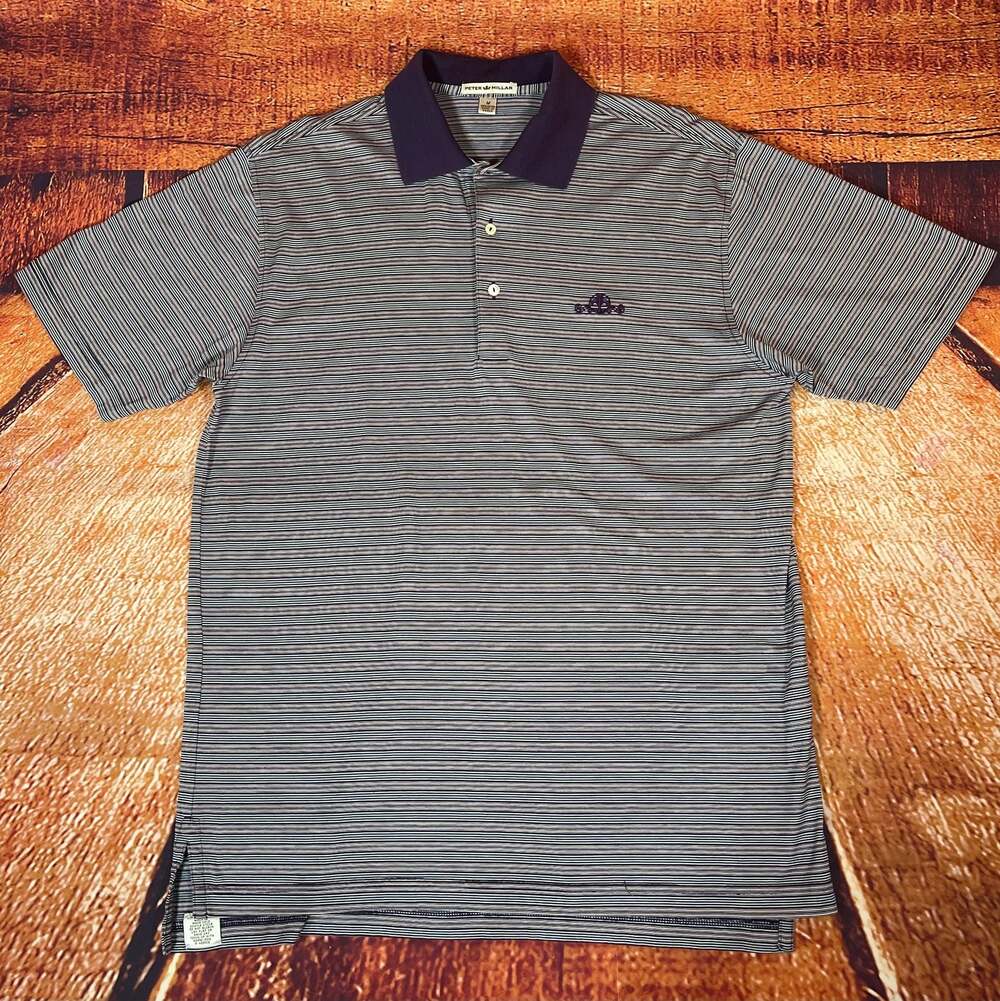 Peter Millar Men's Striped Polo Shirt Size M